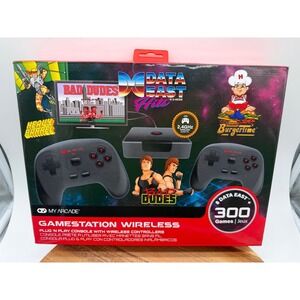 My Arcade GameStation Wireless Retro Console 300 Games Data East Hits New 0173